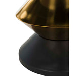 Safavieh Azizi Stone Top Side Table , ACC3202 - Black/Gold/White Stone Top