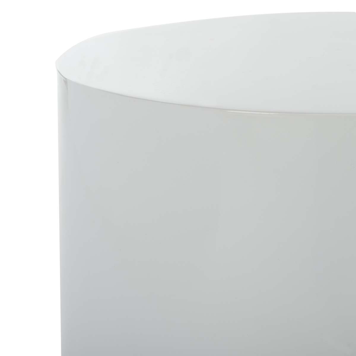Safavieh Angelo Round Side Table , ACC3203 - White/Gold
