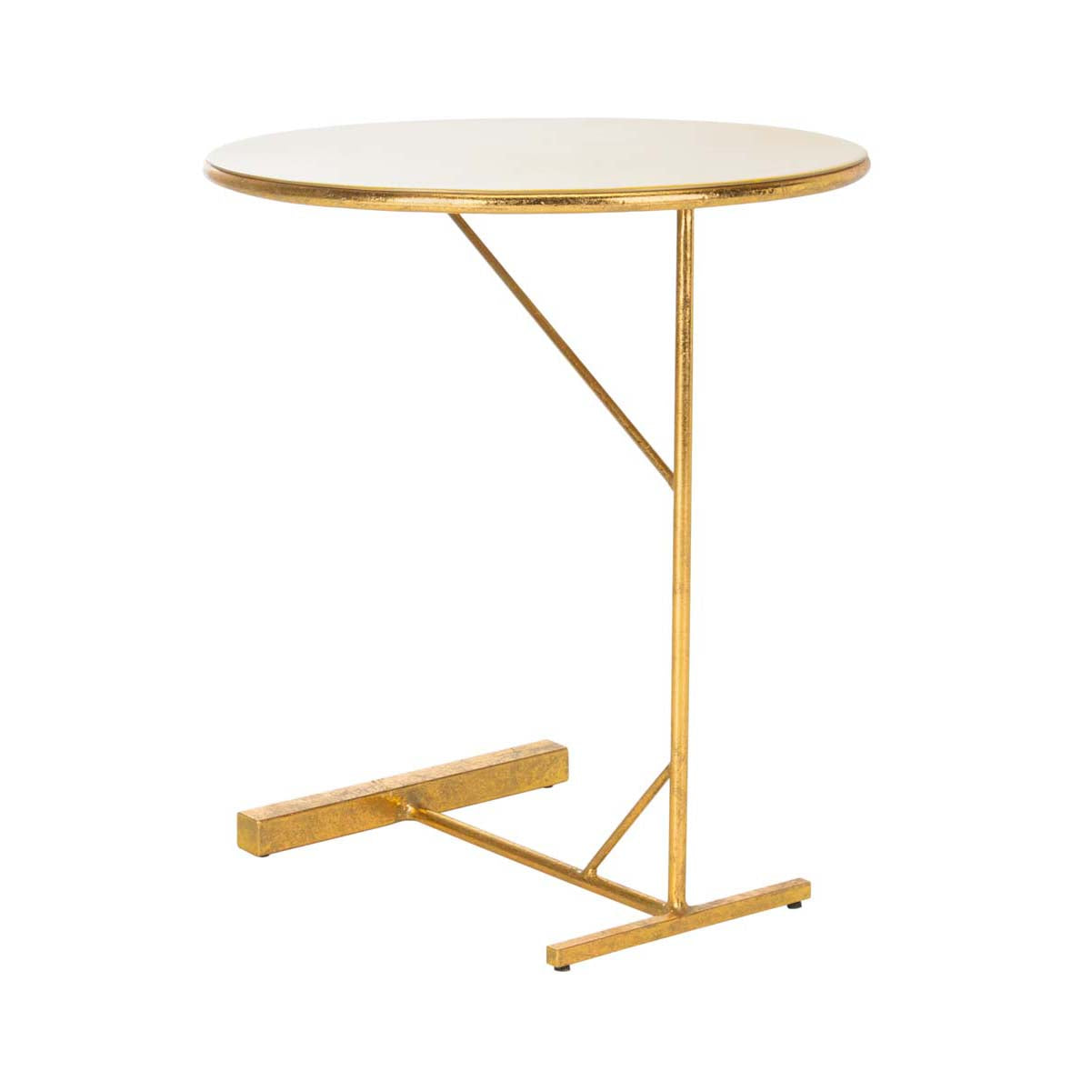 Safavieh Sionne Round C Table , ACC3210 - Yellow Enamel/Gold