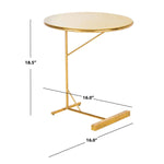 Safavieh Sionne Round C Table , ACC3210 - Yellow Enamel/Gold