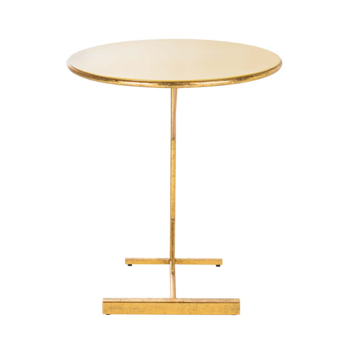 Safavieh Sionne Round C Table , ACC3210 - Yellow Enamel/Gold