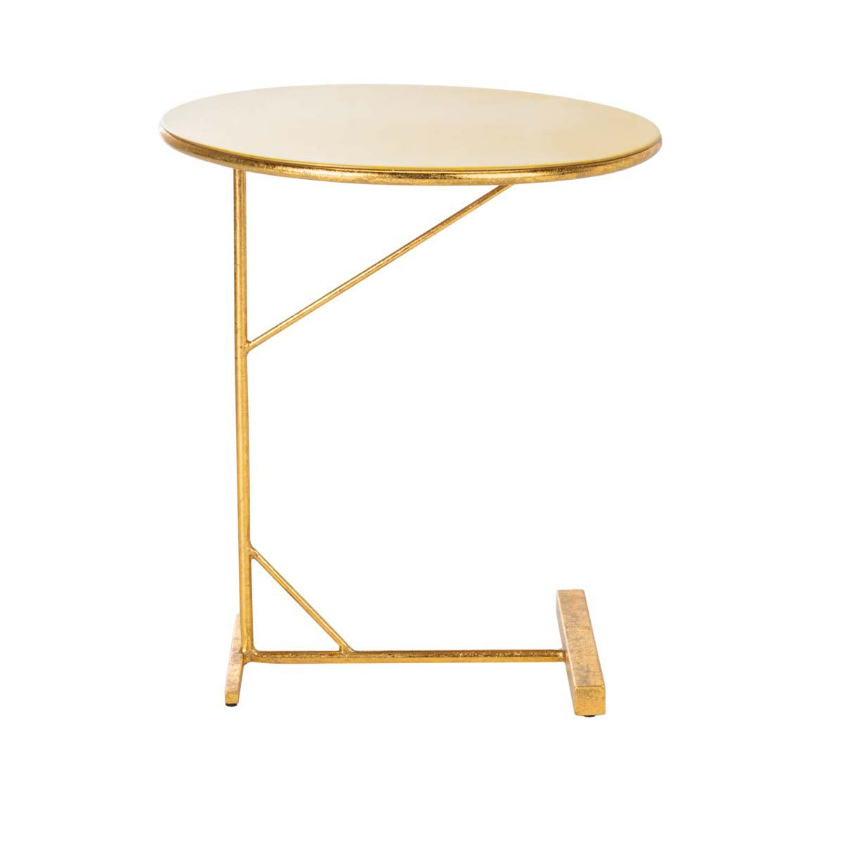 Safavieh Sionne Round C Table , ACC3210 - Yellow Enamel/Gold