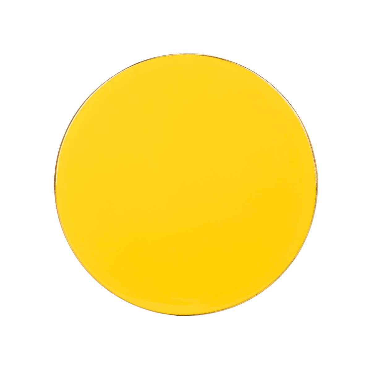 Safavieh Sionne Round C Table , ACC3210 - Yellow Enamel/Gold