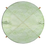 Safavieh Tengah Round Glass Accent Table , ACC3213 - Green/Brass