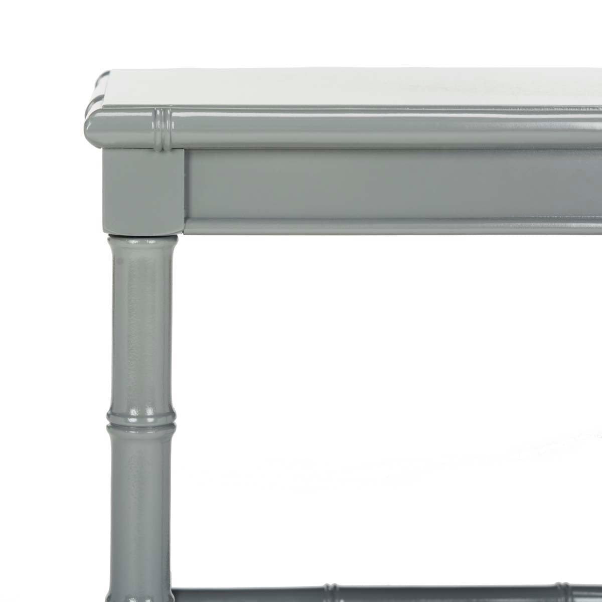 Safavieh Liviah Modern Coastal 22 H Bamboo Accent Table , ACC3500 - Grey