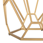 Safavieh Ava Geometric Accent Table , ACC3700 - Multi Colored Agate/Gold