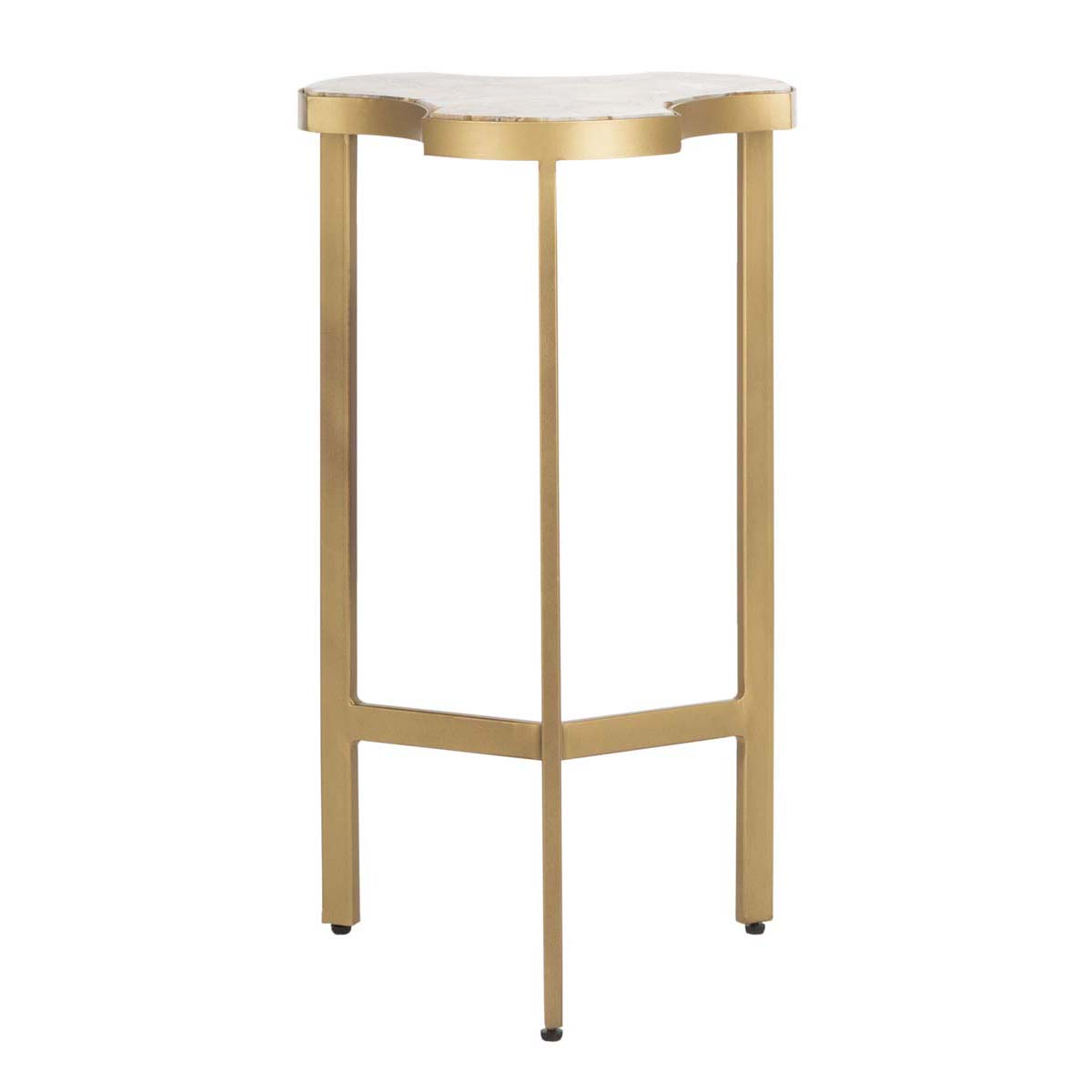 Safavieh Suki Agate Tripod Accent Table , ACC3701 - White Agate/Gold