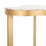 Safavieh Suki Agate Tripod Accent Table , ACC3701 - White Agate/Gold