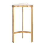 Safavieh Suki Agate Tripod Accent Table , ACC3701 - White Agate/Gold