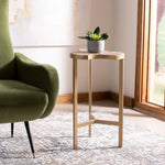 Safavieh Suki Agate Tripod Accent Table , ACC3701 - White Agate/Gold