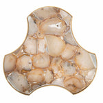 Safavieh Suki Agate Tripod Accent Table , ACC3701 - White Agate/Gold