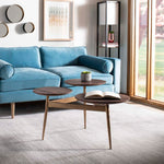 Safavieh Ian 3 Circle Accent Table , ACC3702 - Rustic Honey/Gold