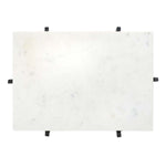 Safavieh Yuki Stone Top Accent Table , ACC3708 - White Marble/Black