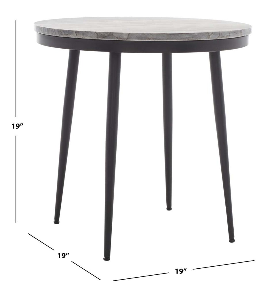 Safavieh Nylah Marble Side Table , ACC3716 - Grey Marble
