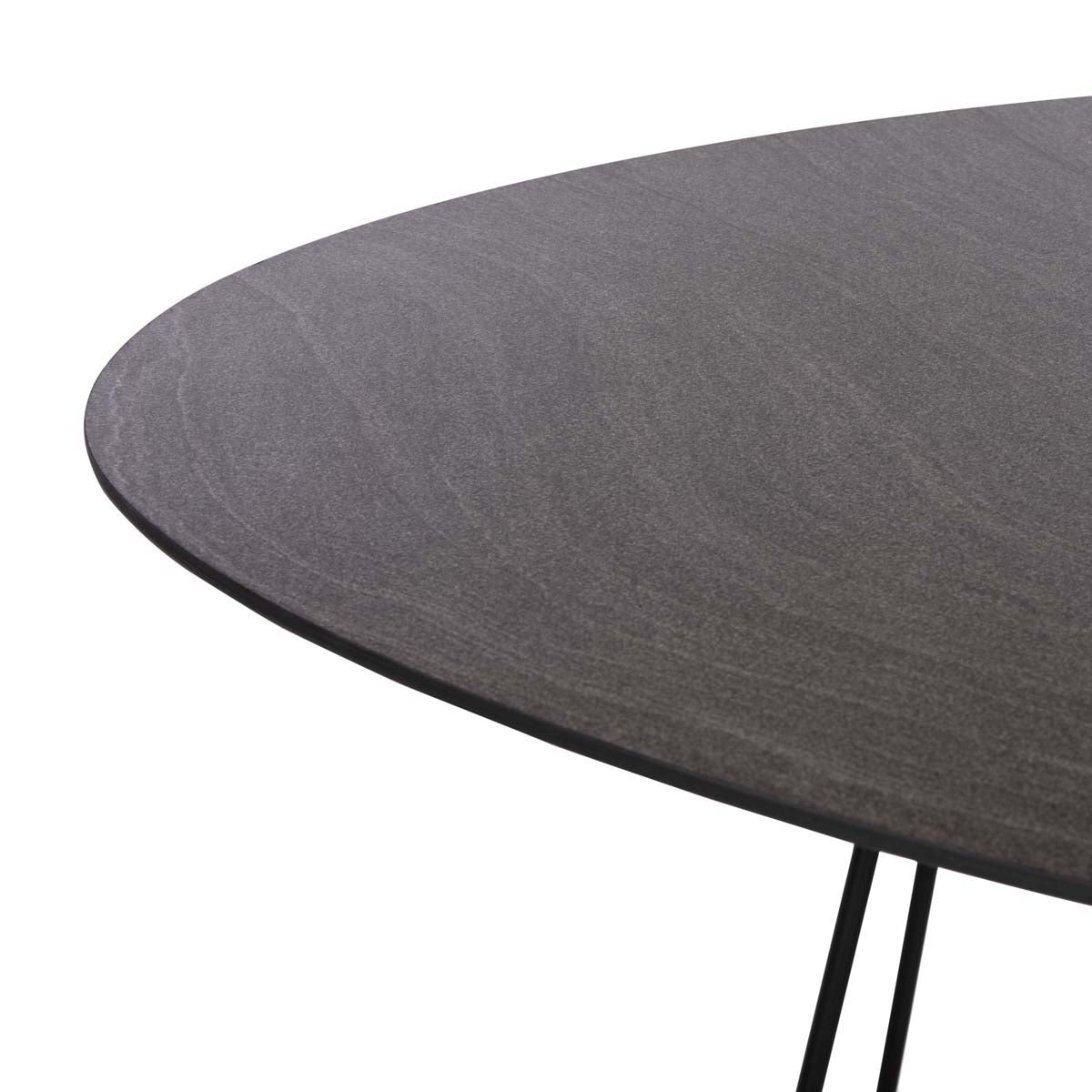 Safavieh Brooks Side Table , ACC4200 - Faux Dark Grey Stone/Black