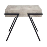 Safavieh Jett Square Accent Table , ACC4201 - Light Grey Faux Concrete/Black
