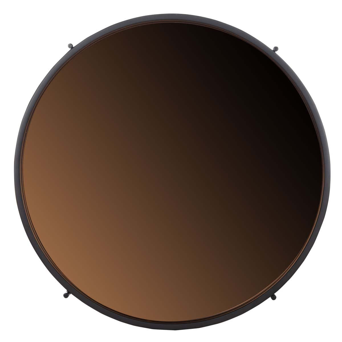 Safavieh Ruby Medium Round Tray Top Accent Table , ACC4205 - Rose Gold/Black