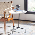 Safavieh Berlin Tripod Side Table , ACC4207 - White Lacquer/Black