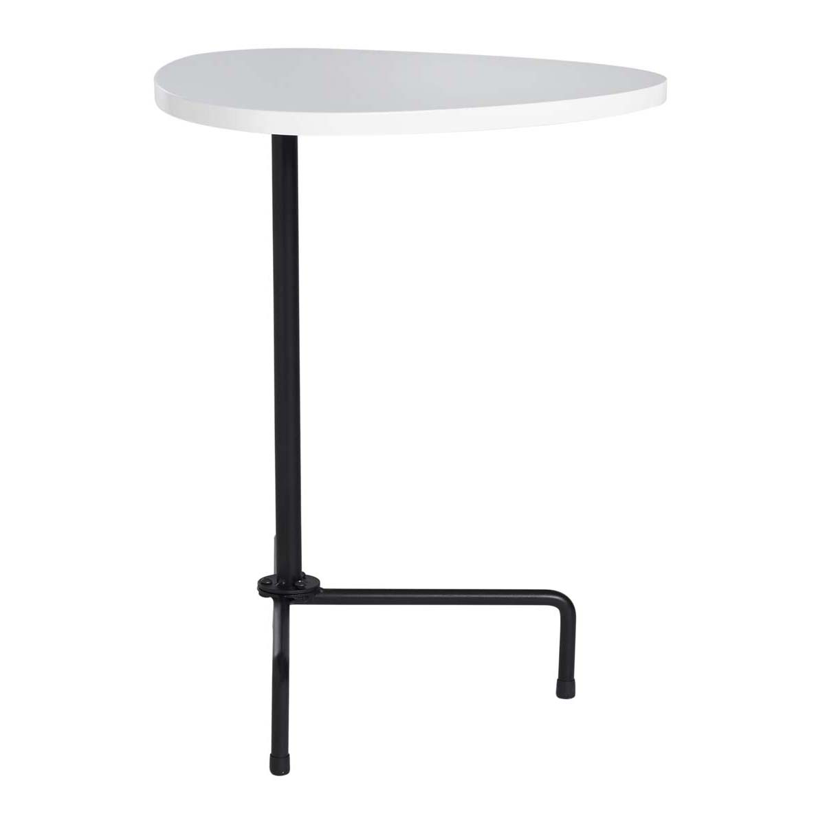 Safavieh Berlin Tripod Side Table , ACC4207 - White Lacquer/Black