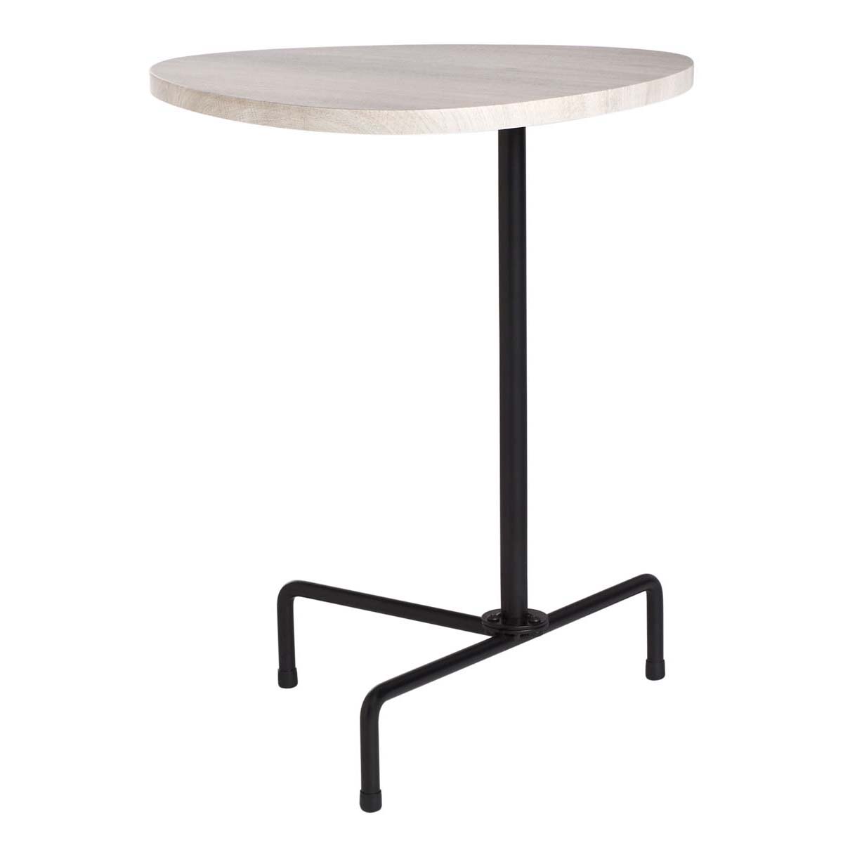 Safavieh Berlin Tripod Side Table , ACC4207 - Light Grey Oak/Black