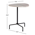 Safavieh Berlin Tripod Side Table , ACC4207 - Light Grey Oak/Black
