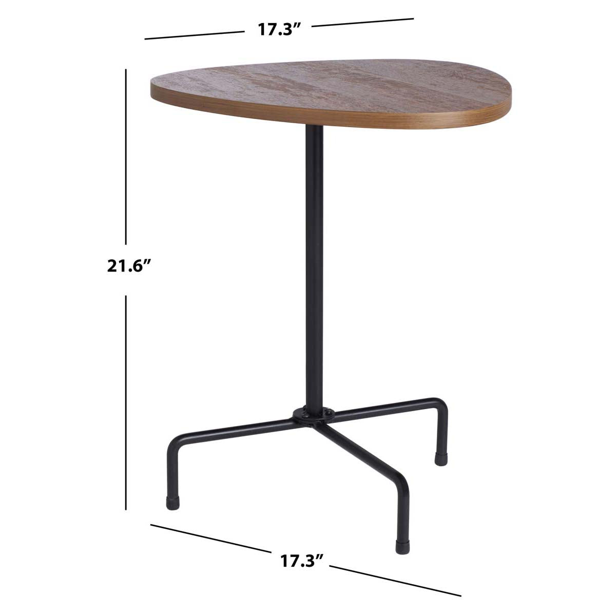 Safavieh Berlin Tripod Side Table , ACC4207 - Walnut/Black