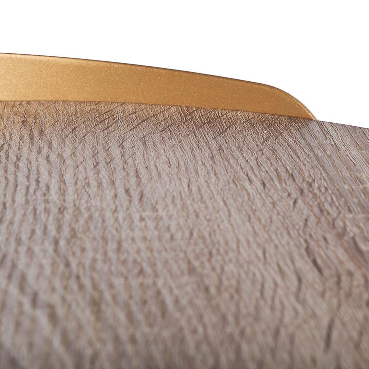 Safavieh Prague Round Side Table , ACC4208 - Light Grey Oak/Gold