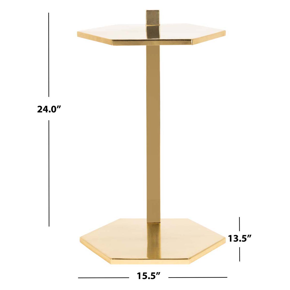 Safavieh Aurea Hexagon C Table , ACC4603 - Gold