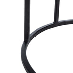 Safavieh Gemma Agate Side Table , ACC5301 - White Marble/Natural/Black Legs