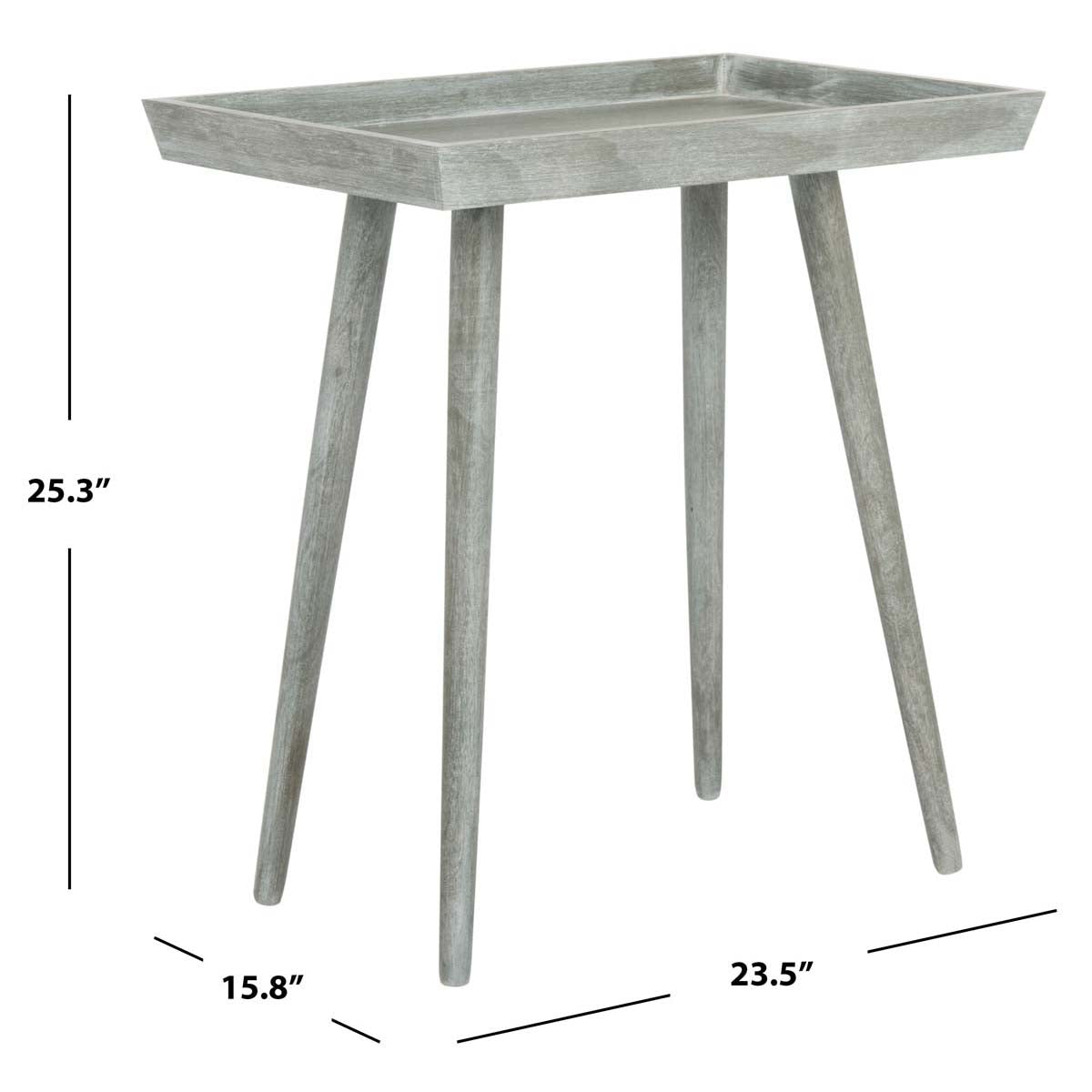 Safavieh Nonie Tray Accent Table , ACC5701 - Slate Grey
