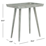 Safavieh Nonie Tray Accent Table , ACC5701 - Slate Grey