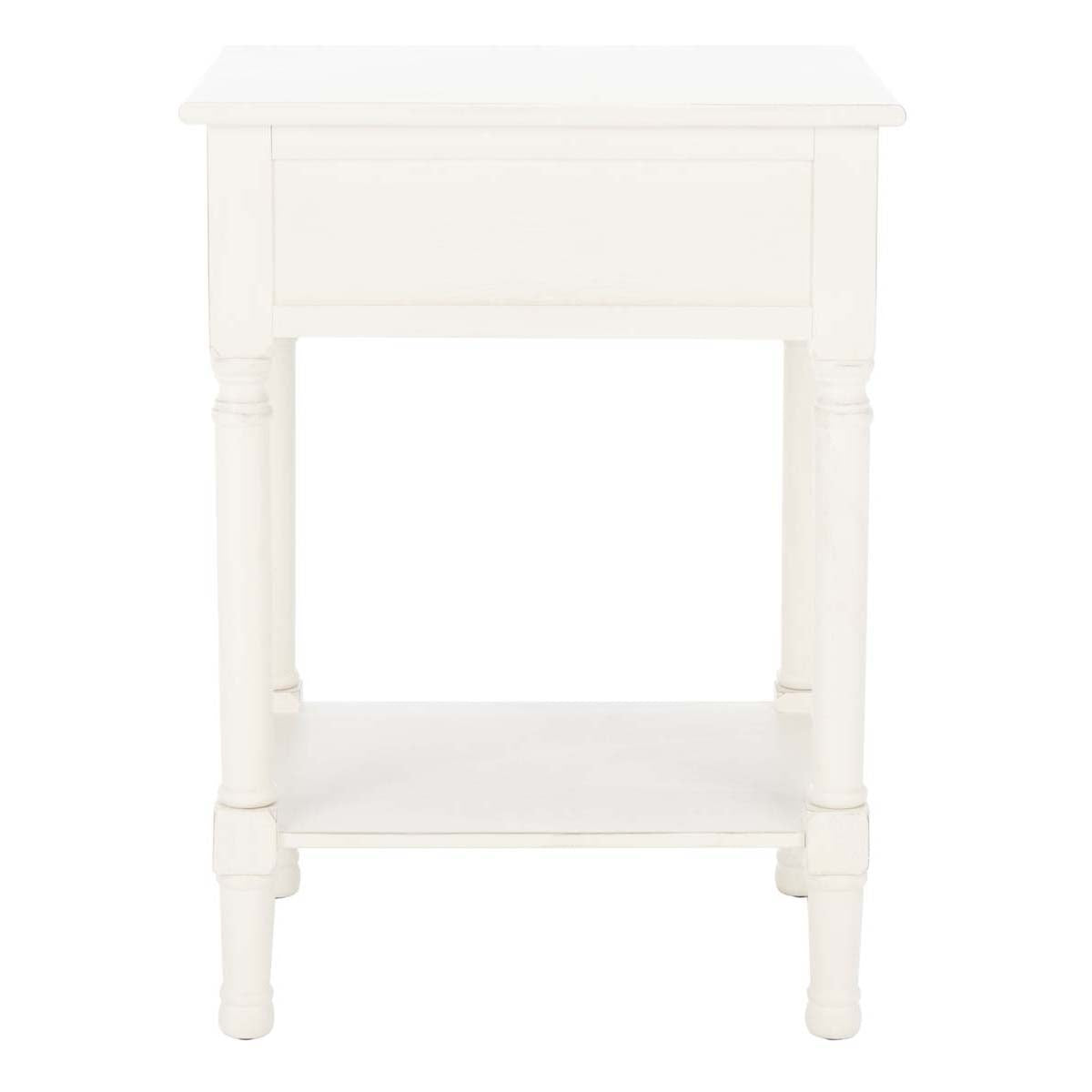 Safavieh Landers 1 Drawer Accent Table , ACC5708 - Distressed White
