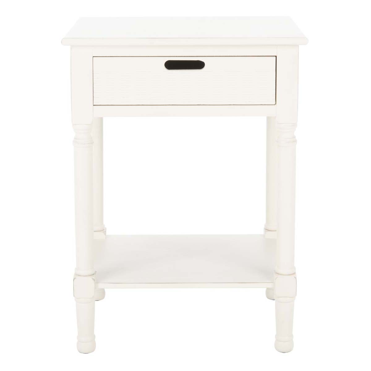 Safavieh Landers 1 Drawer Accent Table , ACC5708 - Distressed White