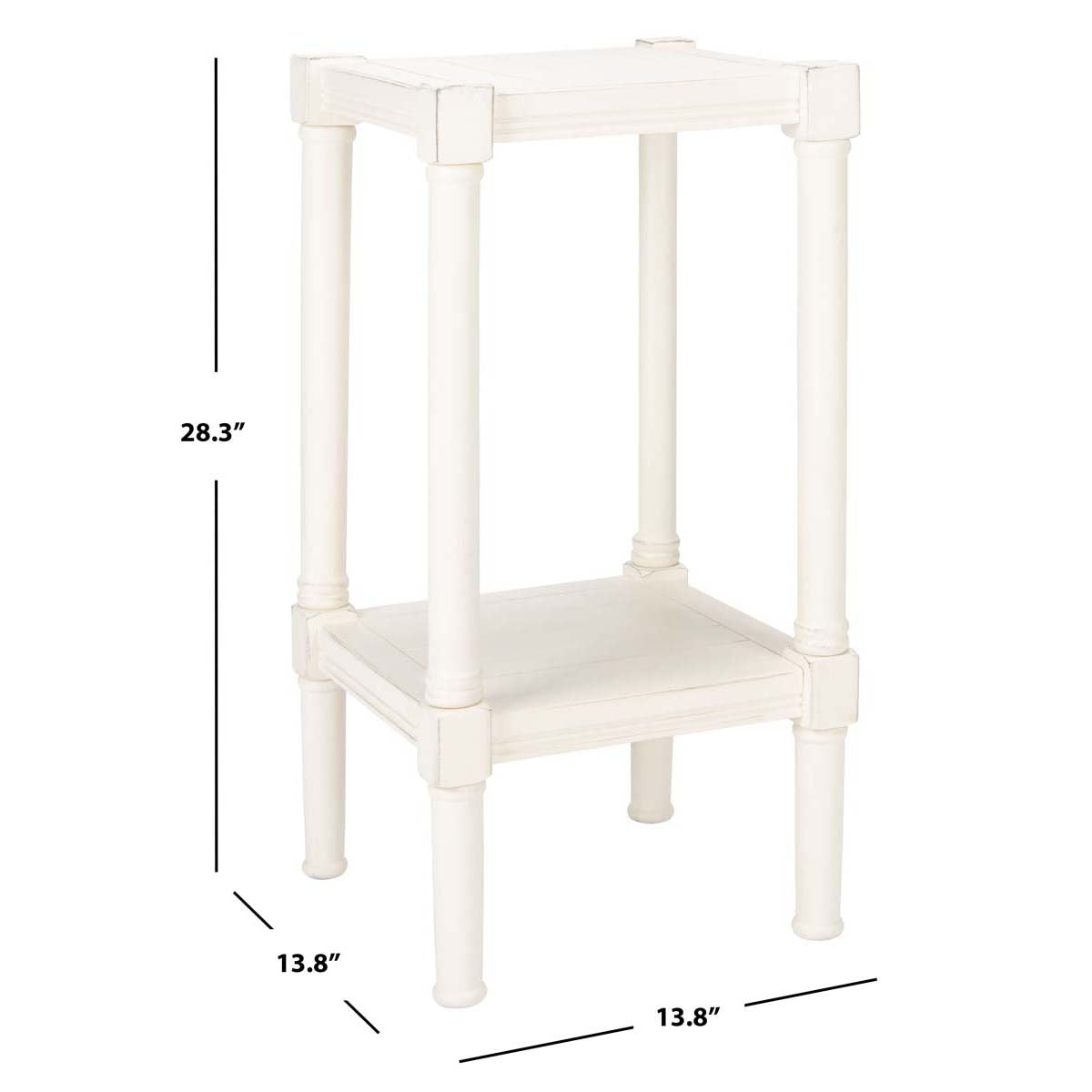 Safavieh Rafiki Square Accent Table, ACC5709 - Distressed White
