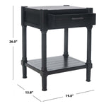 Safavieh Filbert 1Drw Accent Table, ACC5711 - Black