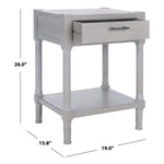 Safavieh Filbert 1Drw Accent Table, ACC5711 - White Washed Grey