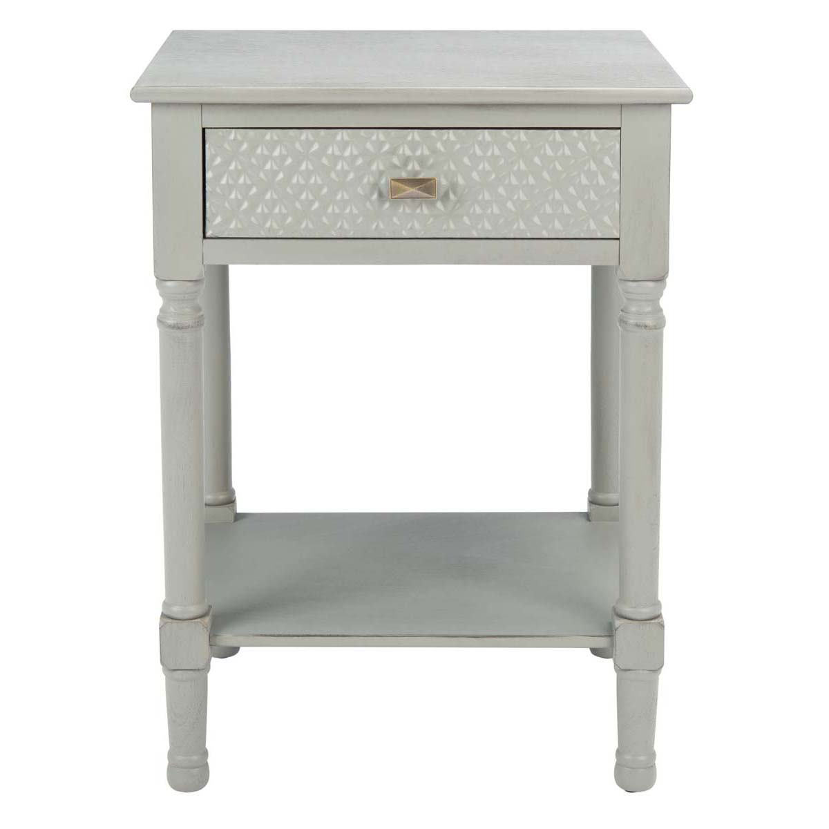 Safavieh Halton 1Drw Accent Table , ACC5712 - Distressed / Grey