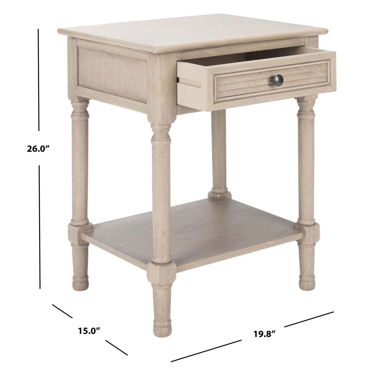 Safavieh Tate 1Drw Accent Table, ACC5714 - Greige
