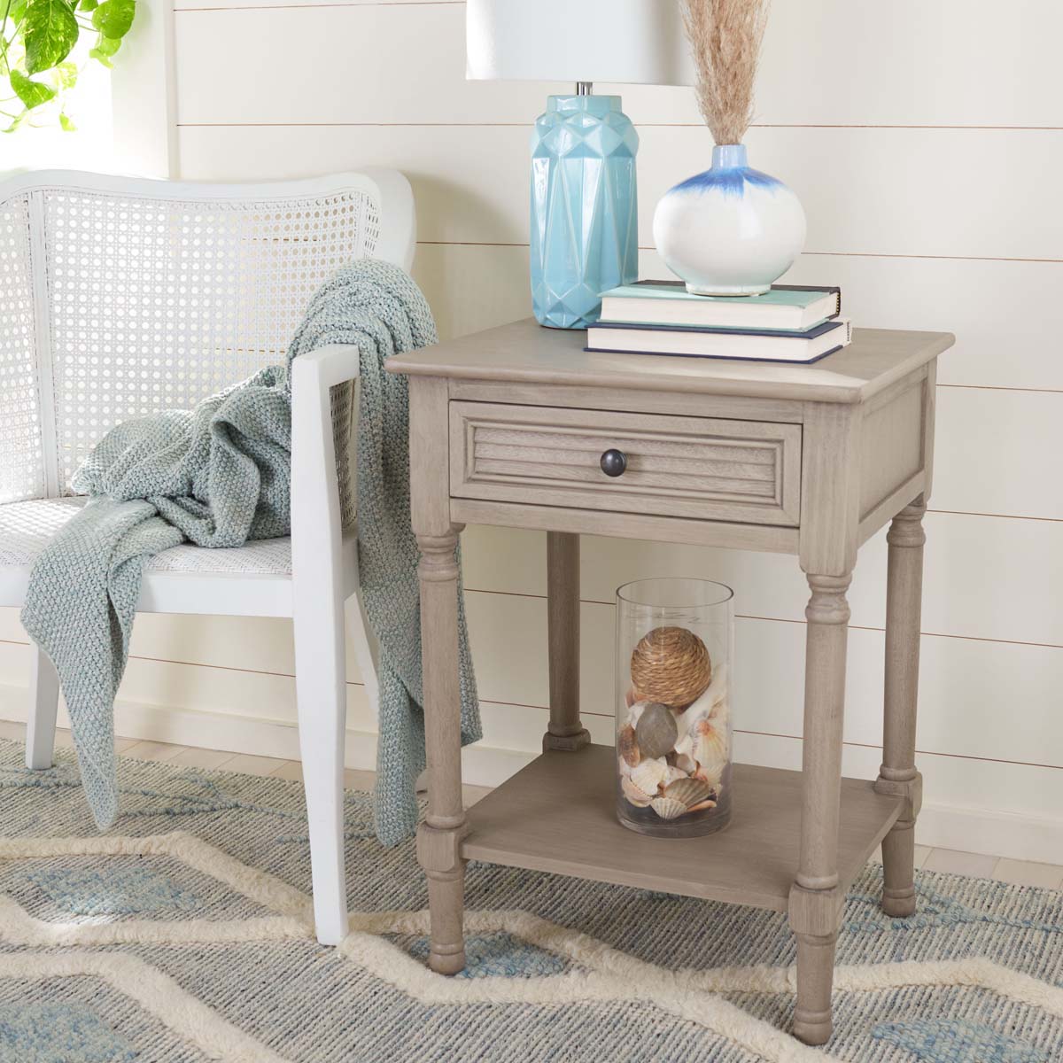 Safavieh Tate 1Drw Accent Table, ACC5714 - Greige
