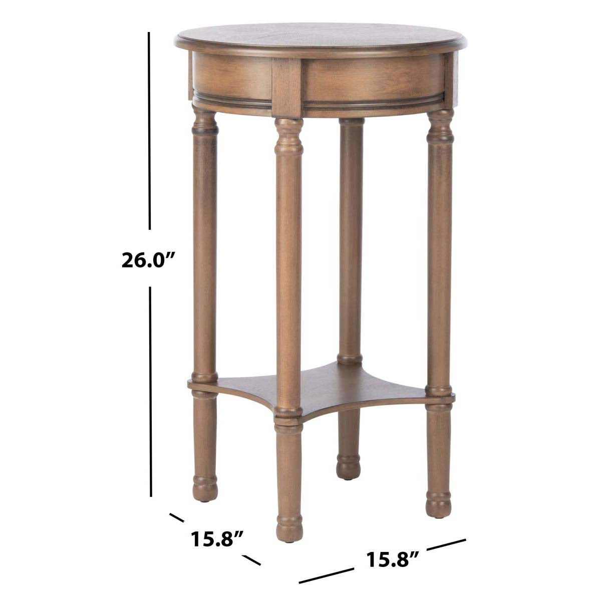 Safavieh Tinsley Round Accent Table, ACC5717 - Brown