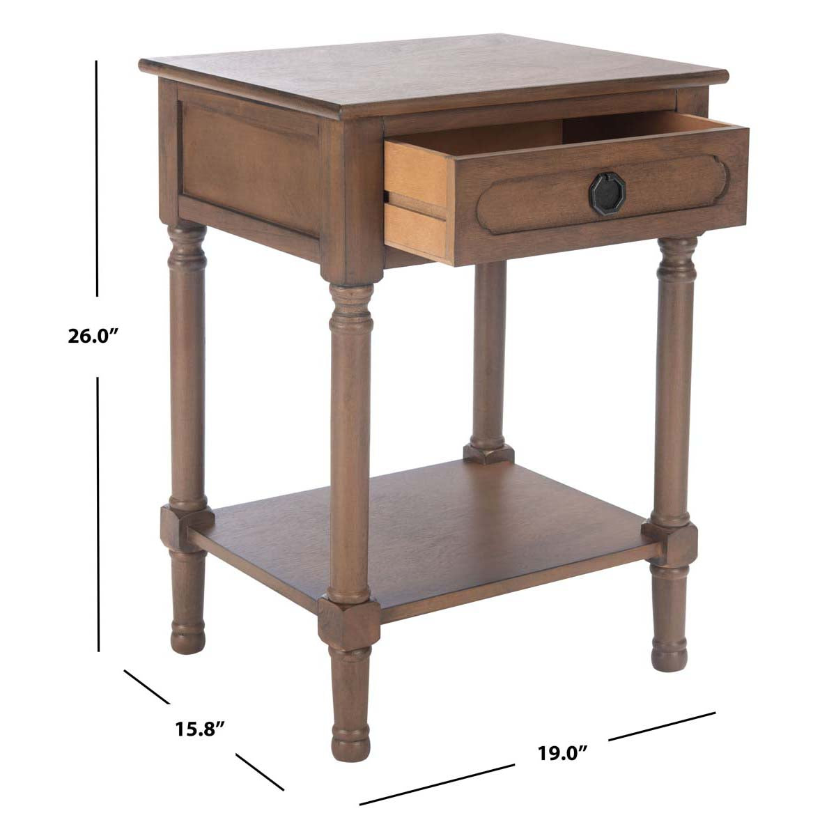 Safavieh Allura 1Drw Accent Table, ACC5718 - Brown