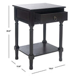 Safavieh Haines 1Drw Accent Table , ACC5720 - Black