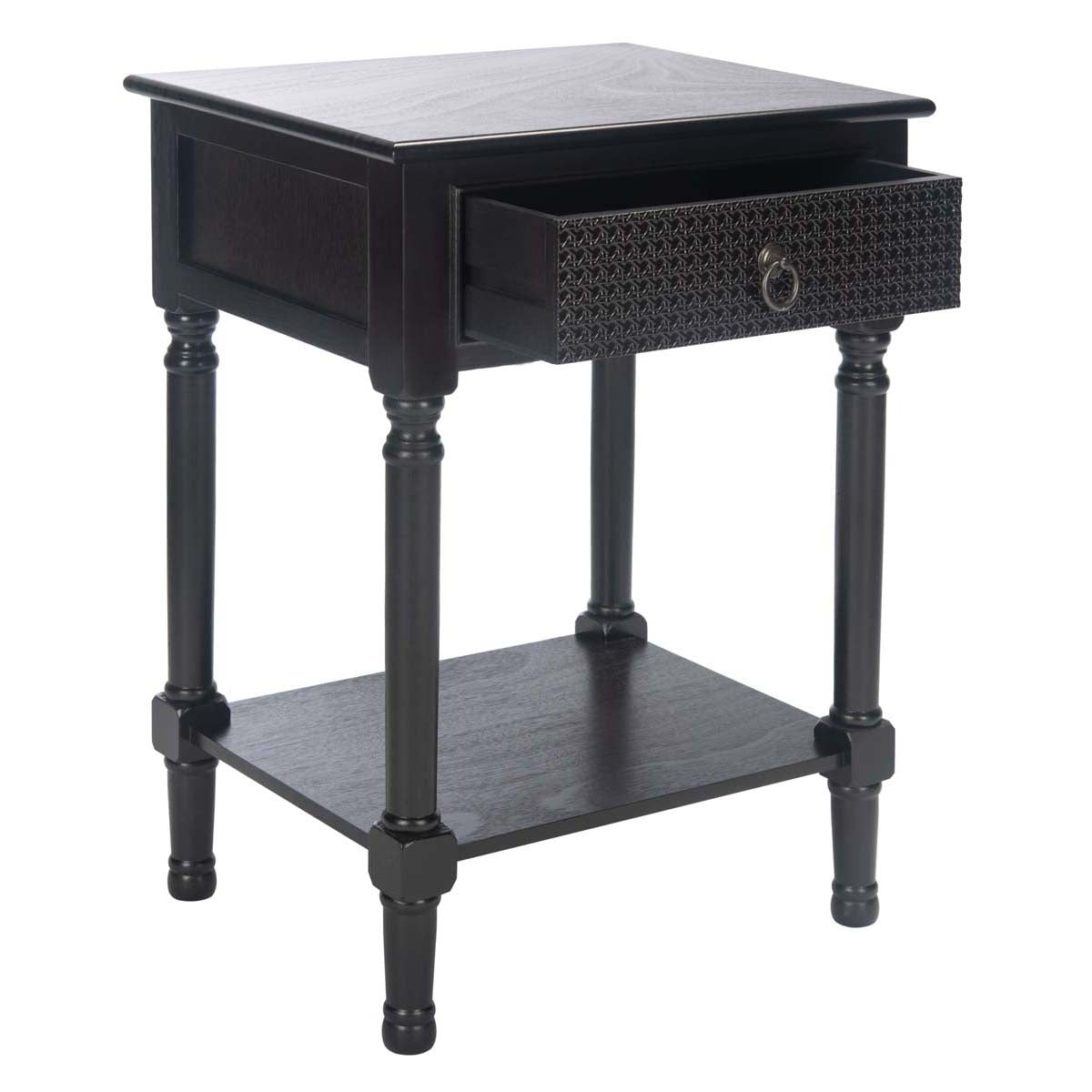 Safavieh Haines 1Drw Accent Table , ACC5720 - Black