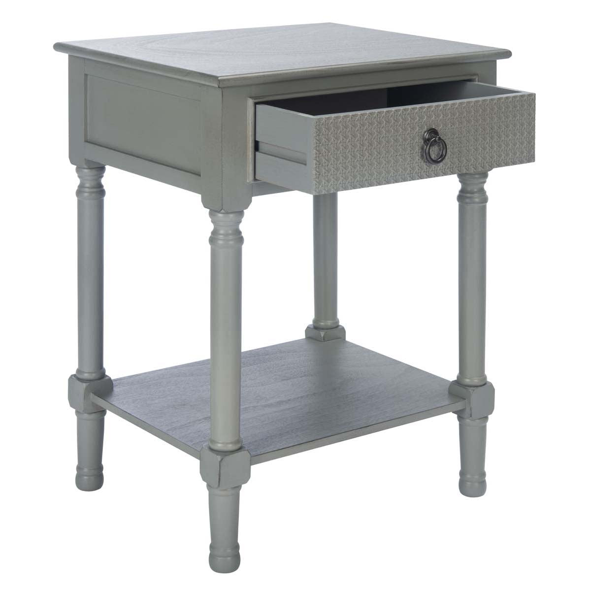 Safavieh Haines 1Drw Accent Table , ACC5720 - Distressed Grey