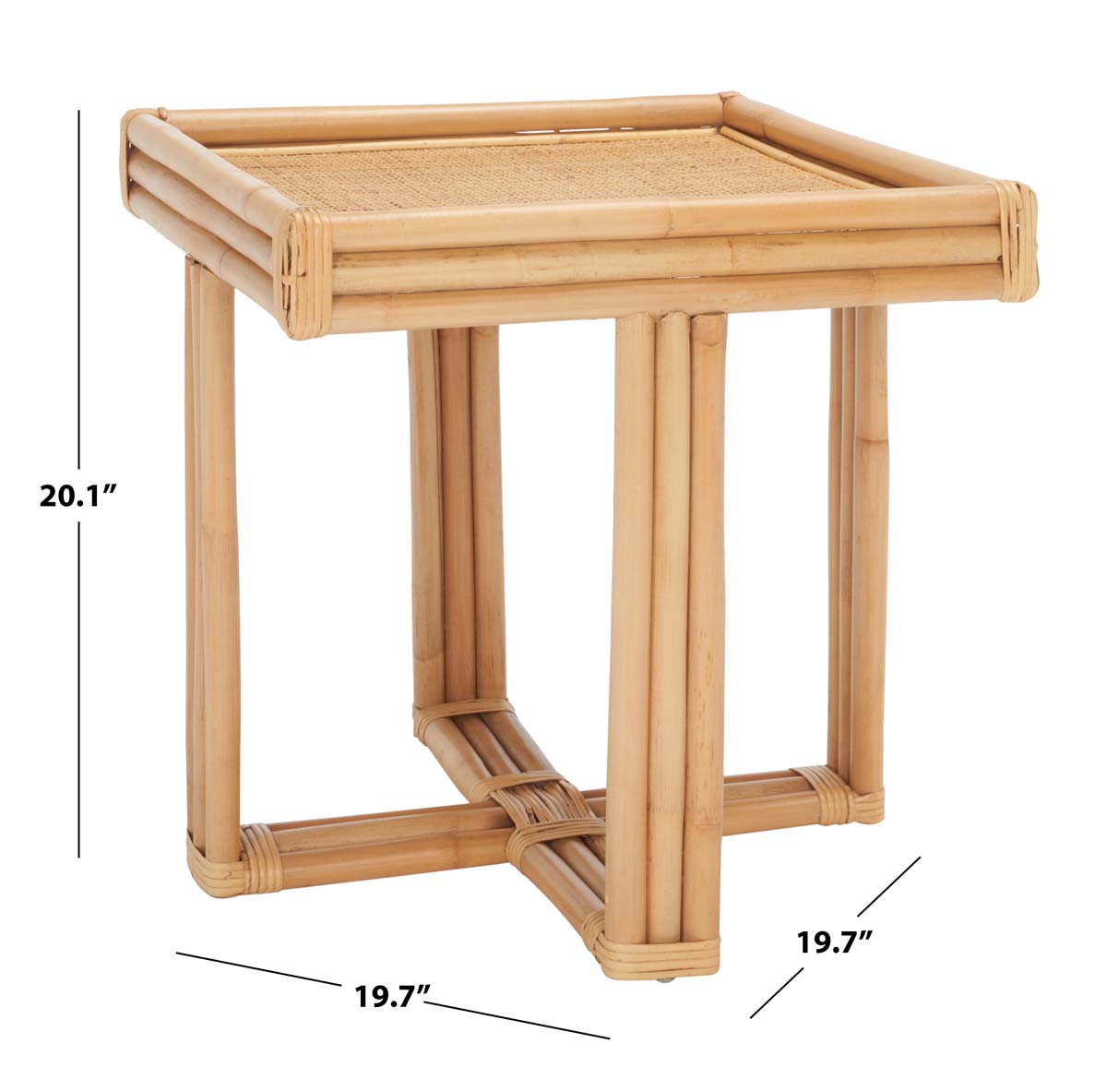 Safavieh Juri Square Accent Table , ACC6501 - Natural