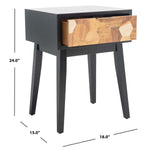 Safavieh Nilo 1 Drawer Accent Table , ACC6600 - Black / Natural