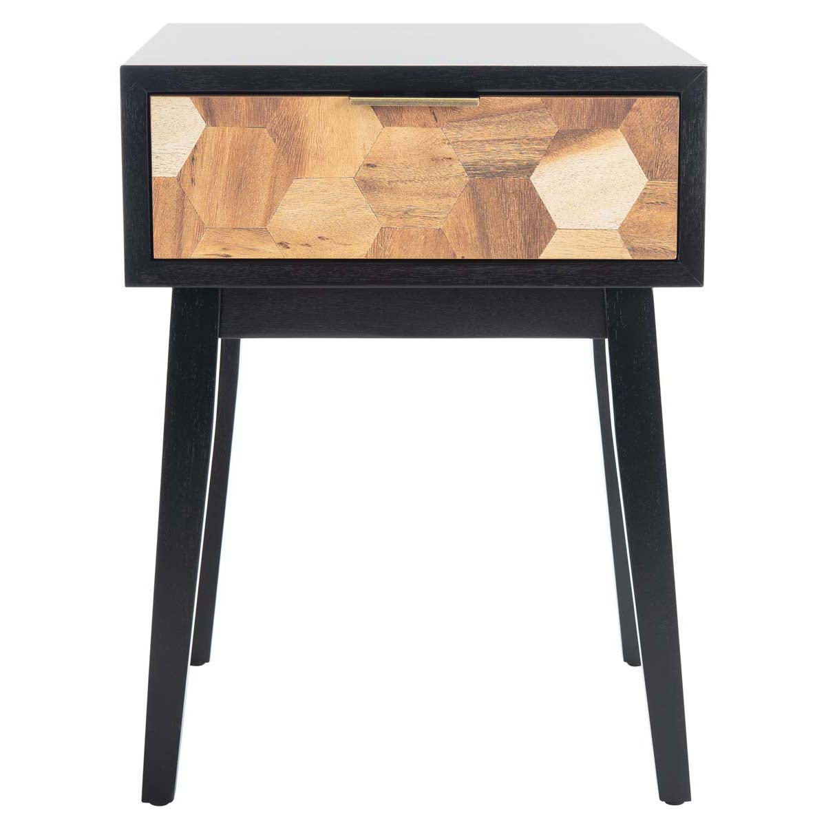 Safavieh Nilo 1 Drawer Accent Table , ACC6600 - Black / Natural