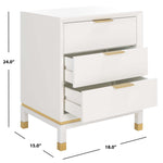 Safavieh Baskin 3 Drawer Accent Table , ACC6605 - White