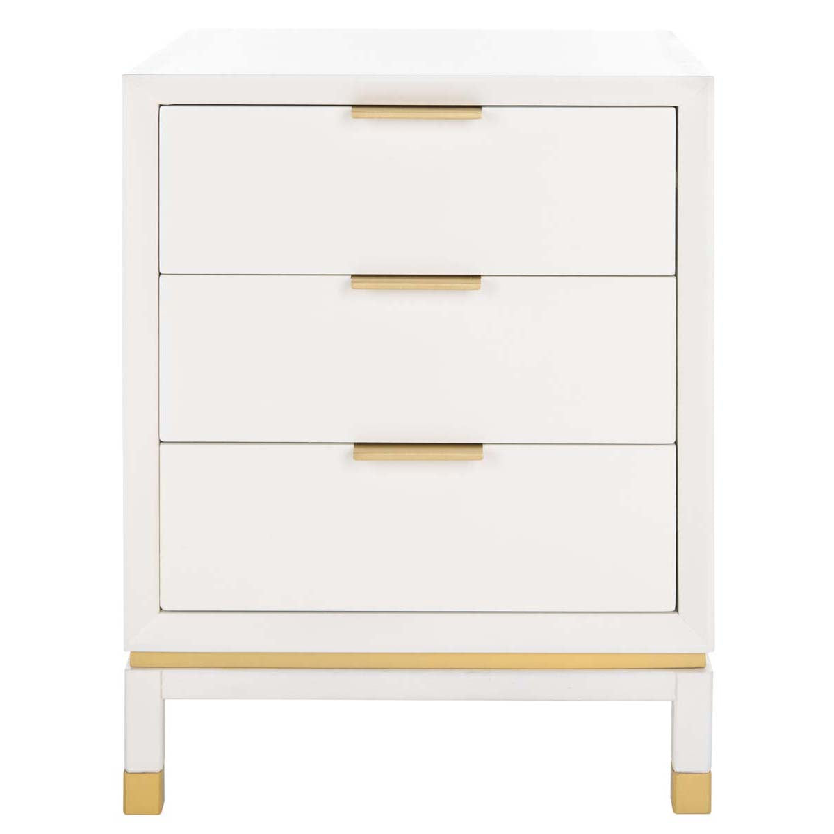 Safavieh Baskin 3 Drawer Accent Table , ACC6605 - White