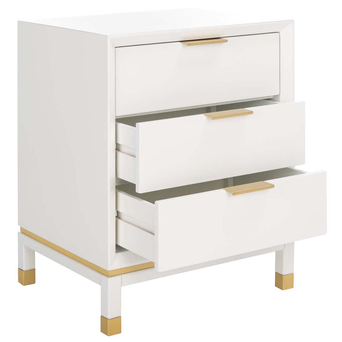 Safavieh Baskin 3 Drawer Accent Table , ACC6605 - White